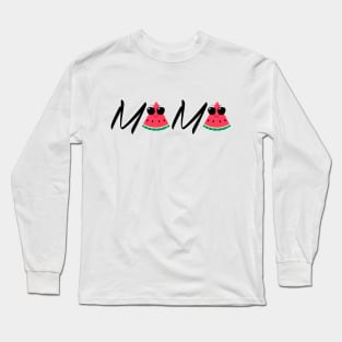 Watermelon Mama gift idea Long Sleeve T-Shirt